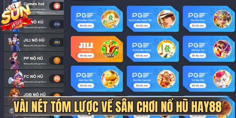 Nổ Hũ Hay88 - Quay Hũ Đổi Thưởng Trúng Jackpot Liên Tục 1 Sunwin Vài nét tóm lược về sân chơi nổ hũ Hay88